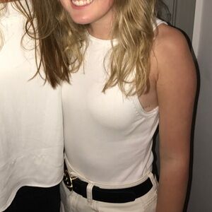 Free People white bodysuit